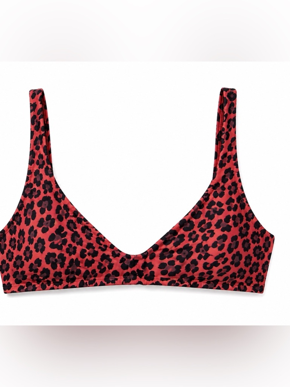 Zimmermann Leopard Print Scoop Bikini Top Size M (US 8–10)